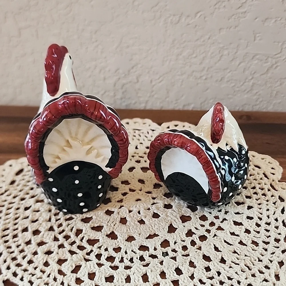 Fitz and Floyd Rise and Shine Chicken & Rooster Salt and Pepper Shaker S…